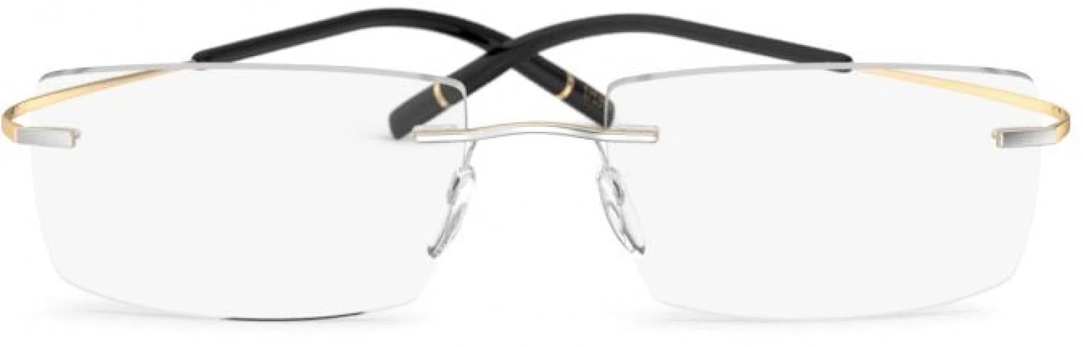Silhouette TMA The Icon Gold Edition Demo Rimless 5539 Eyeglasses - view 5